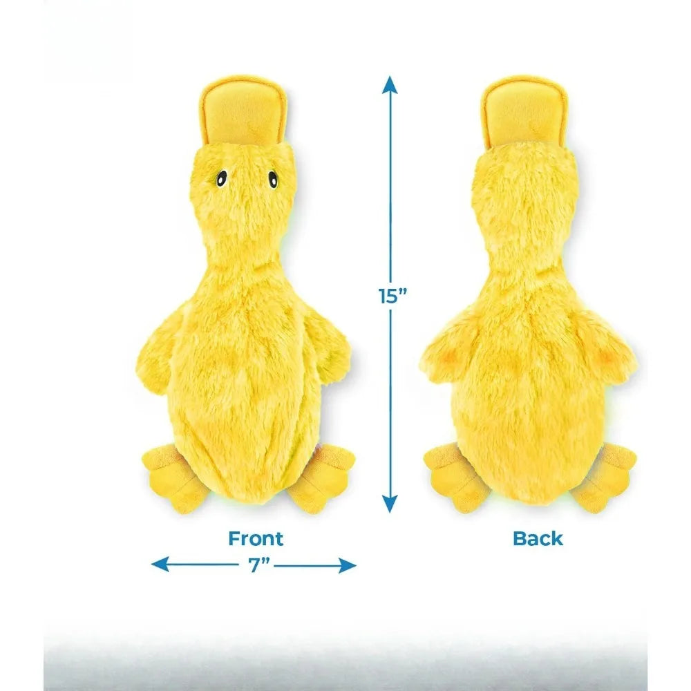 Cute No Stuffing Duck with Soft Squeaker