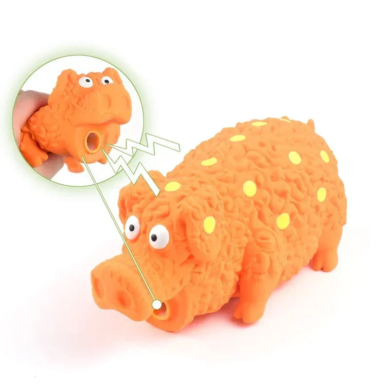 Pig Dog Squeaky Toy