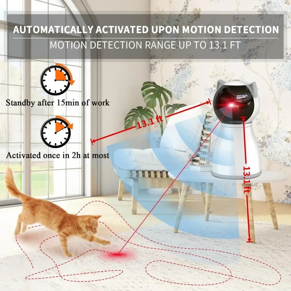 Motion Activated Rechargeable Automatic Cat Laser Toy