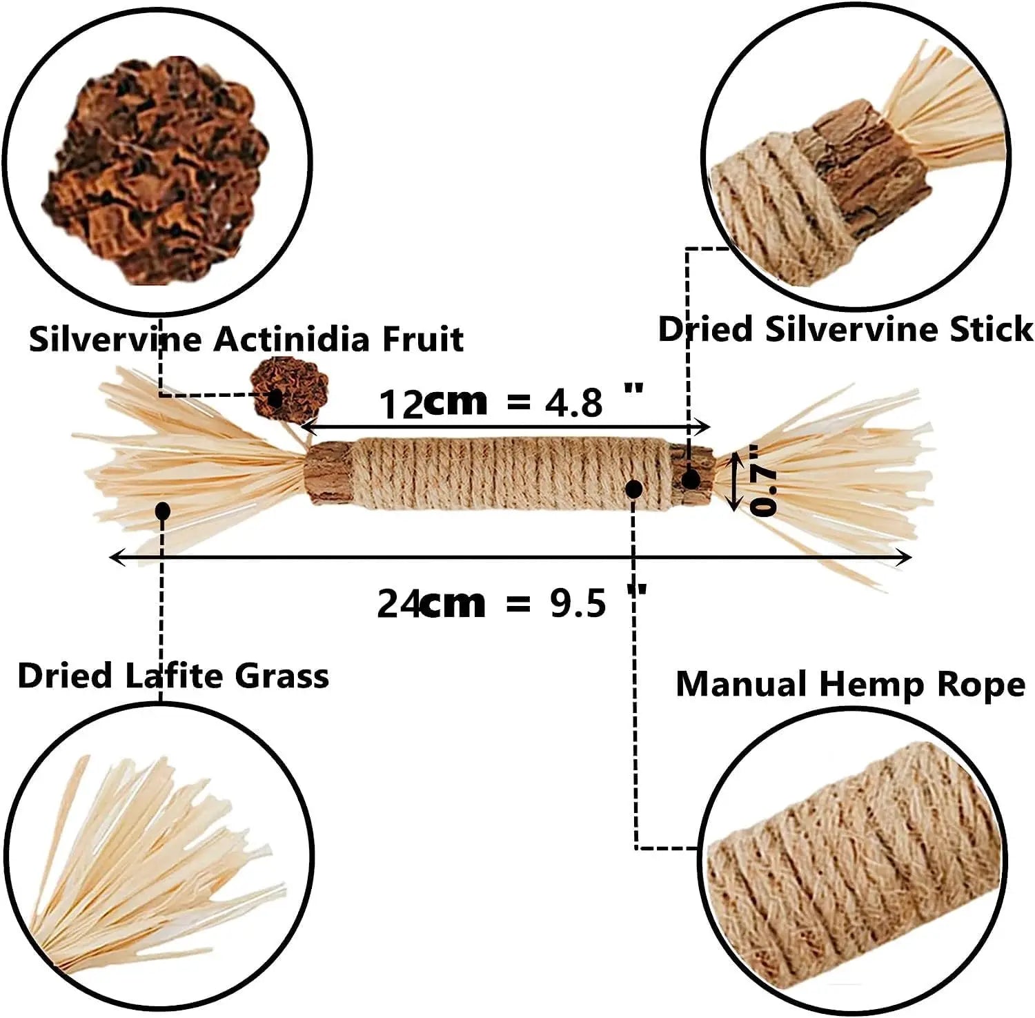 12 packs of Silver Vine Chewing Stick Cat Toys