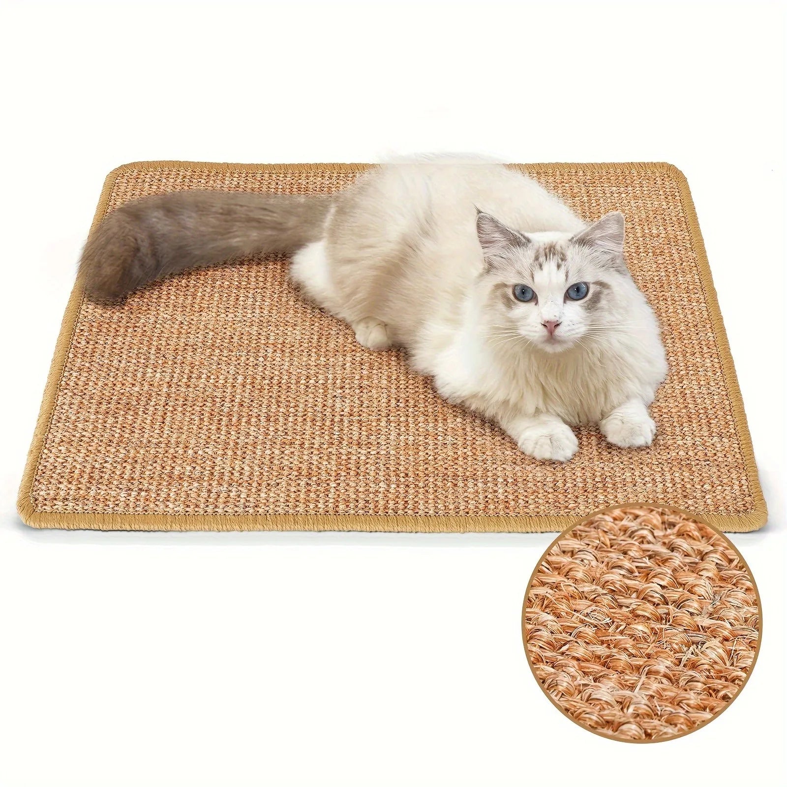 Cat Scratching Mat - Furniture & Wall Protector - Ideal For Indoor Cats, Promotes Healthy Scratching Habits