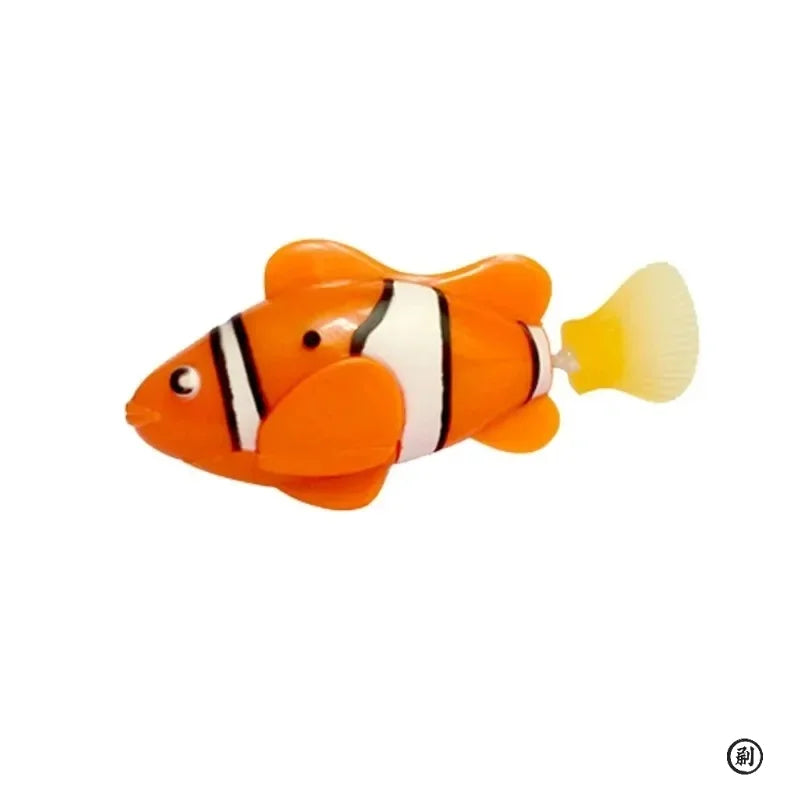 LED Inductive Interactive Swimming Robot Fish Toys Glowing Electric
