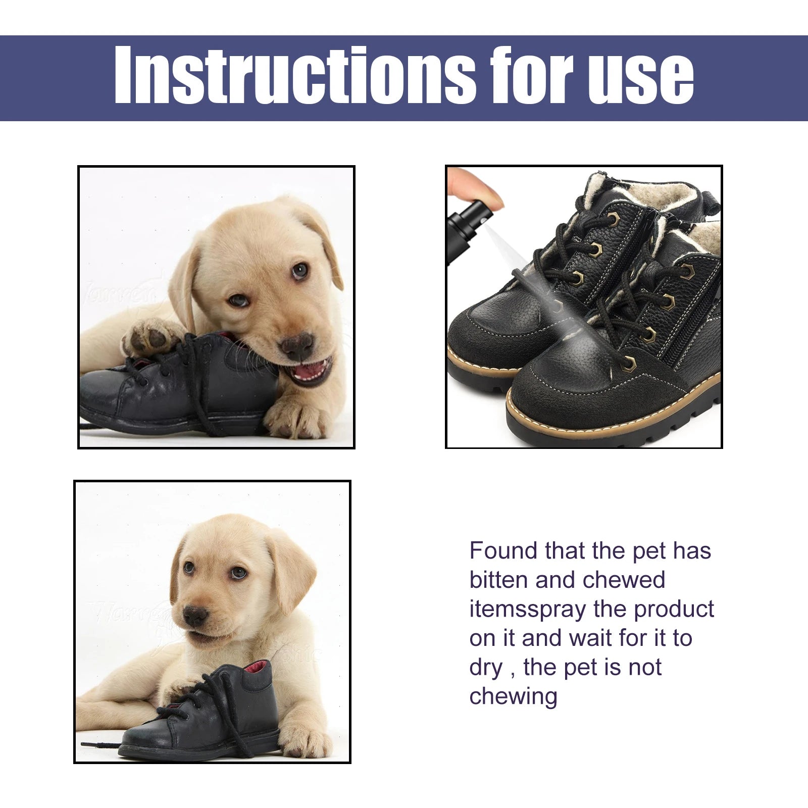 Pet No Chew Spray Bitterness Anti Gnawing Biting Stop Cat Scratching Furniture Behavior Modification Dog Chew Prevention Liquid