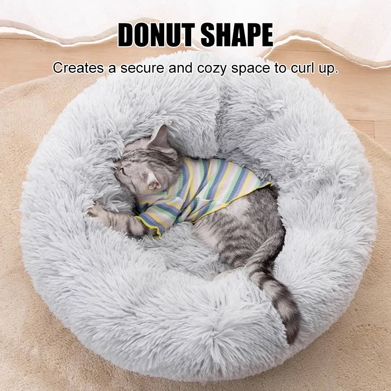 Pet  Beds Large Round Soft Plush