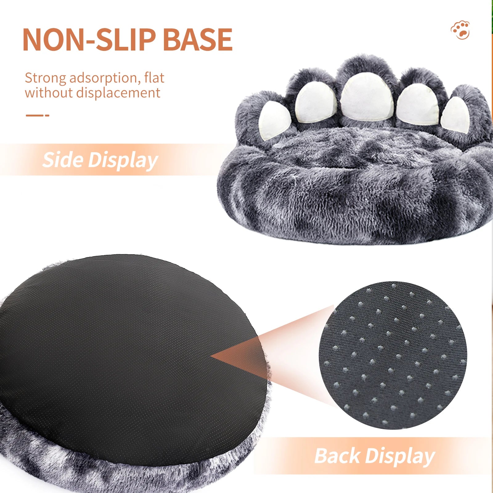 Cozy Comfy Dog Bed Paw Shape