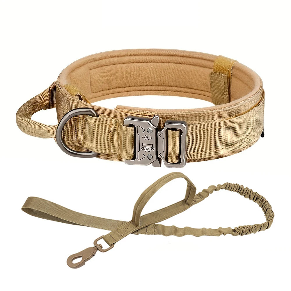 Adjustable Tactical Dog Collar And Leash Set