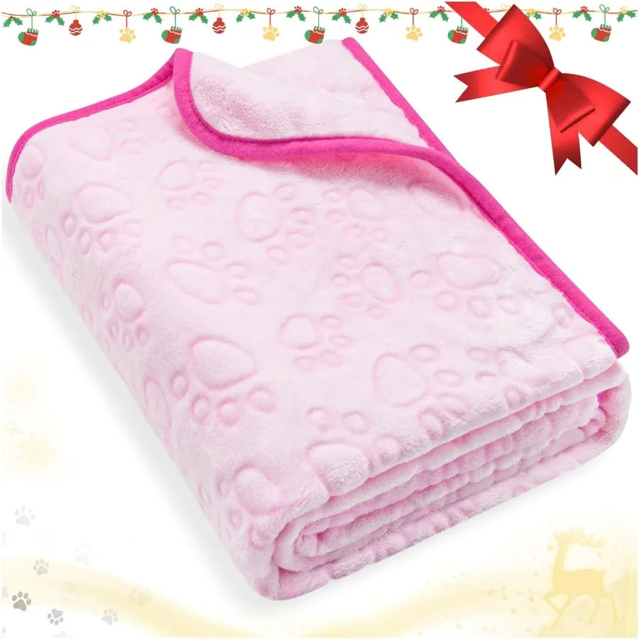 Pink Cat Blanket for Kitten Beds