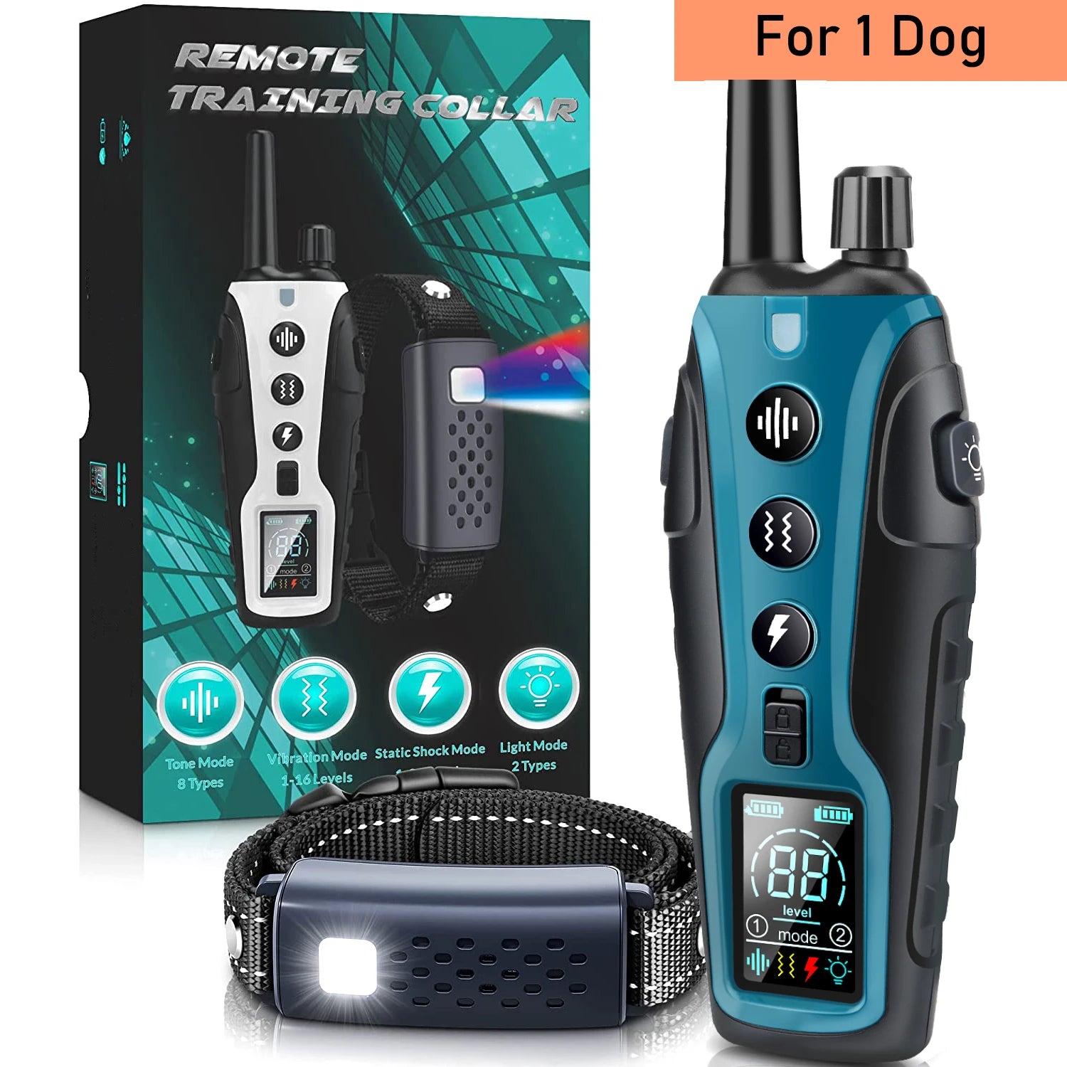 Dog Training Collar - Remote Control, 3300ft Range, USB Rechargeable, Multi-Mode (Beep, Vibration, Shock)
