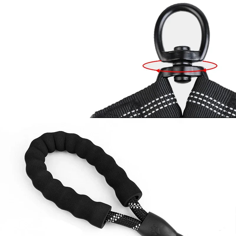Nylon Two Dogs Collars Harness Leads and Walk Two at once