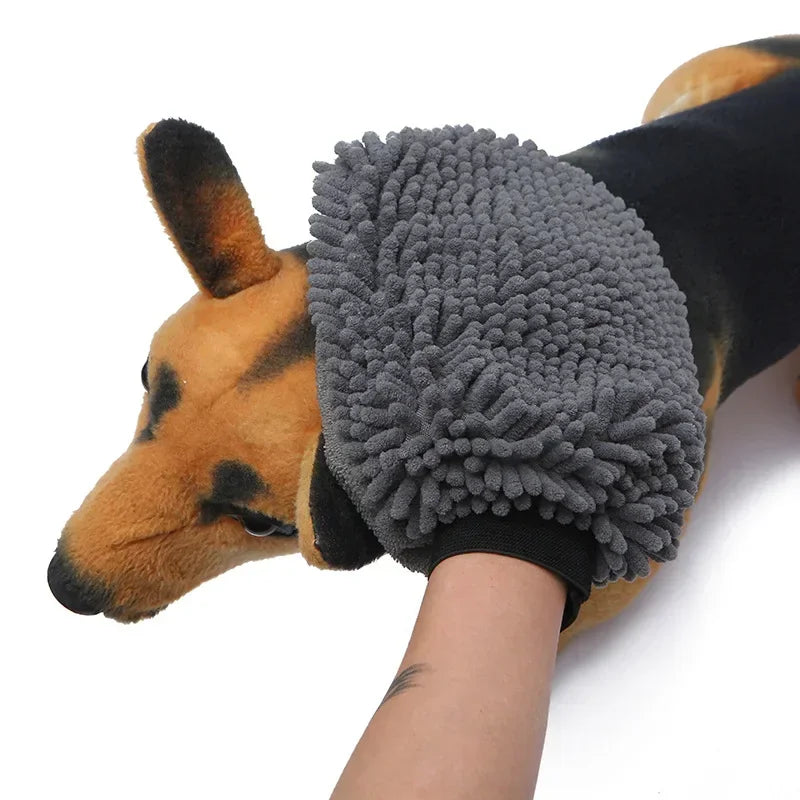 Pet Grooming Glove Quick Drying Paw Towel