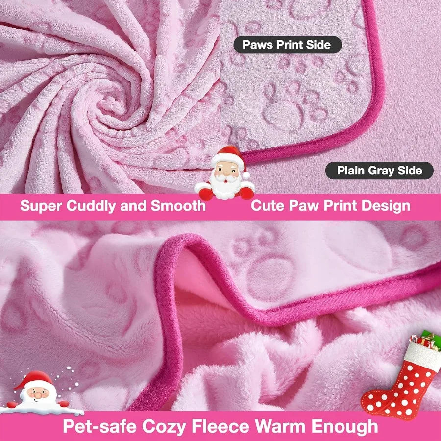 Pink Cat Blanket for Kitten Beds