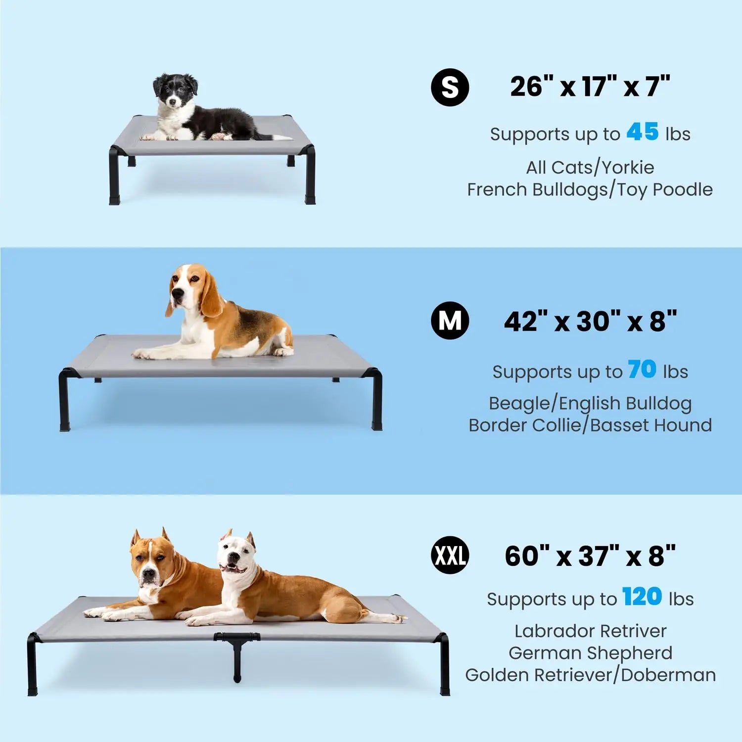 Portable Dog Cot for Outdoor Indoor Use