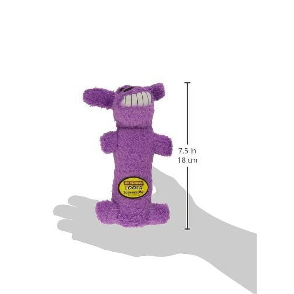 Plush Dog Toy Squeaky Assorted Colors 6 Inch