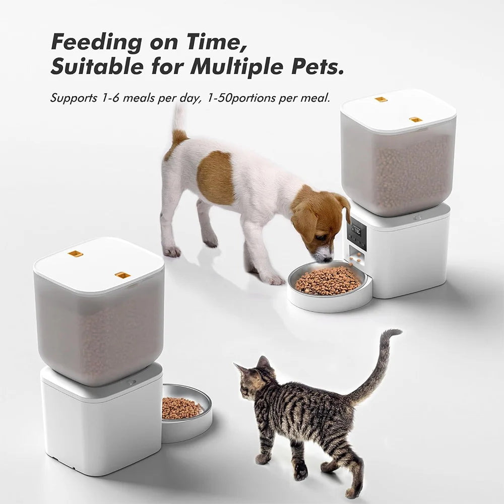 271oz Automatic  Feeders with Key Control Cat Dog Food Dispenser