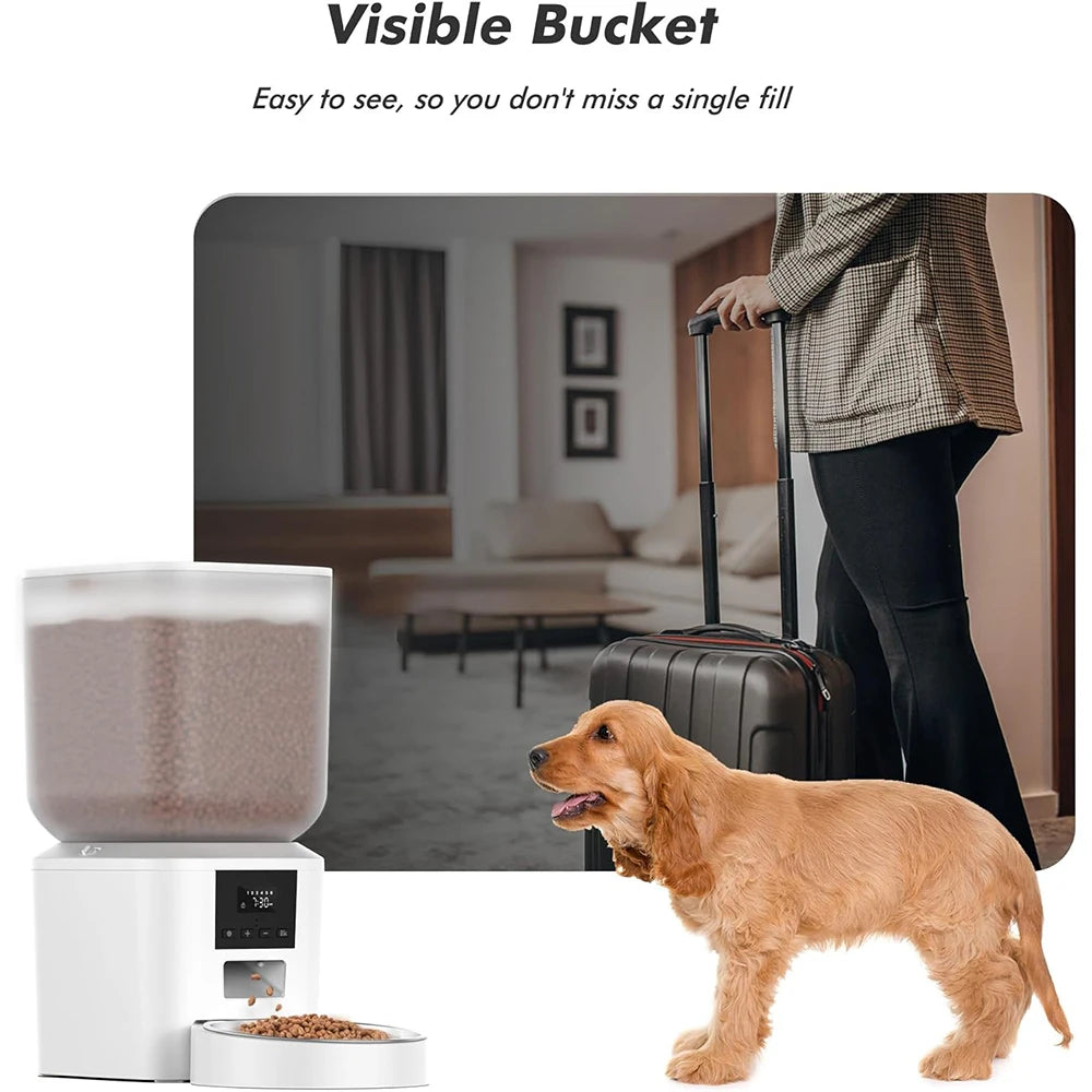 271oz Automatic  Feeders with Key Control Cat Dog Food Dispenser