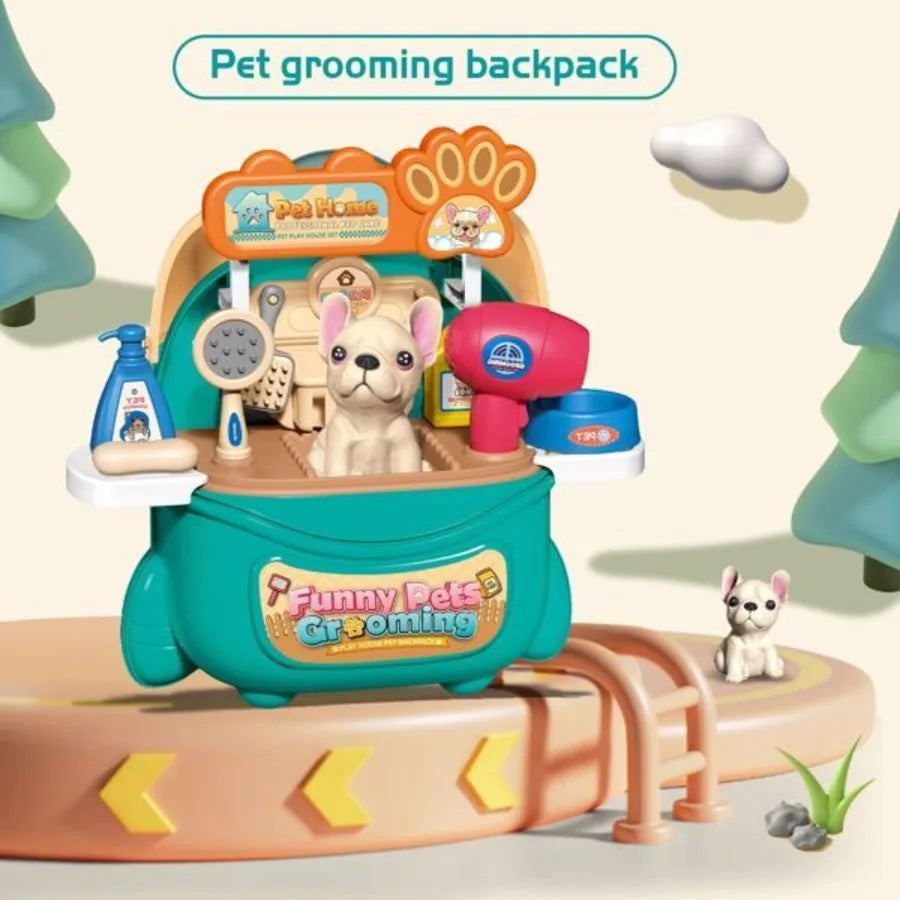 Pretend Play Vet Dog Grooming Toys