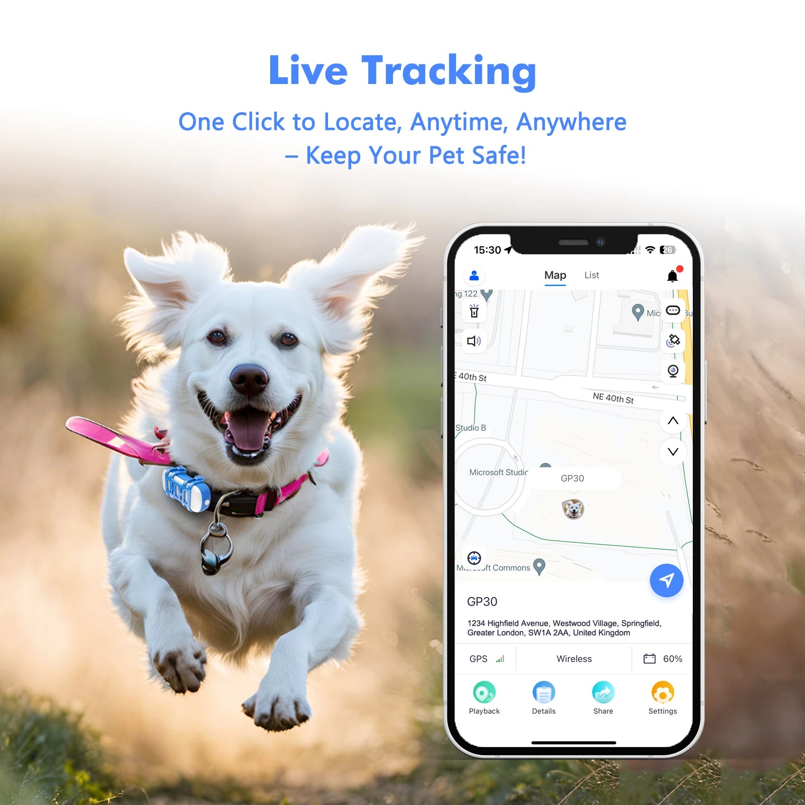 ‌ Dog Cat GPS Tracker