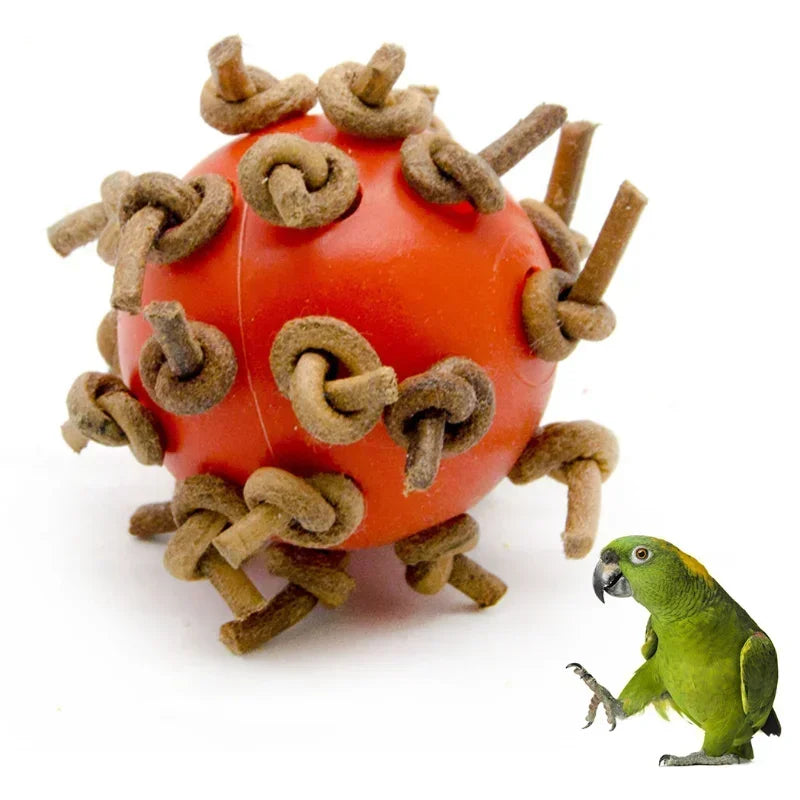 Bird Ball Chew Toy with Knots