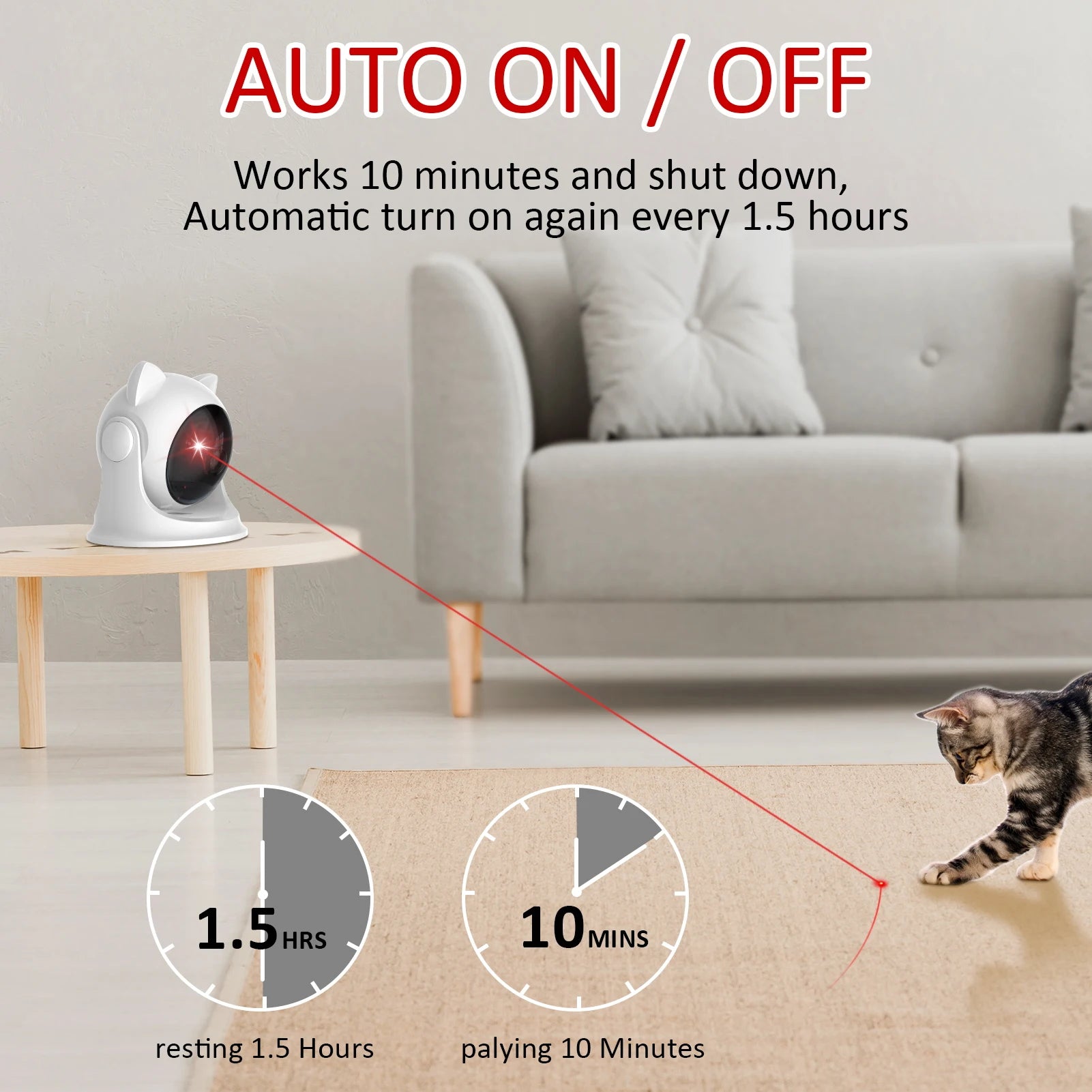 Cat Laser Toy Automatic Motion Activated
